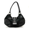 Prada Tessuto Nylon Moon Shoulder Bag Black