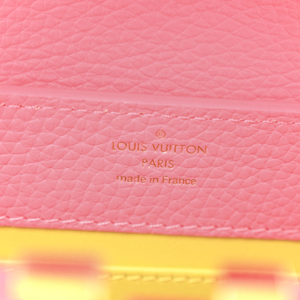 Louis Vuitton Taurillon Capucines Mini Dragon Fruit Pink Cedrat