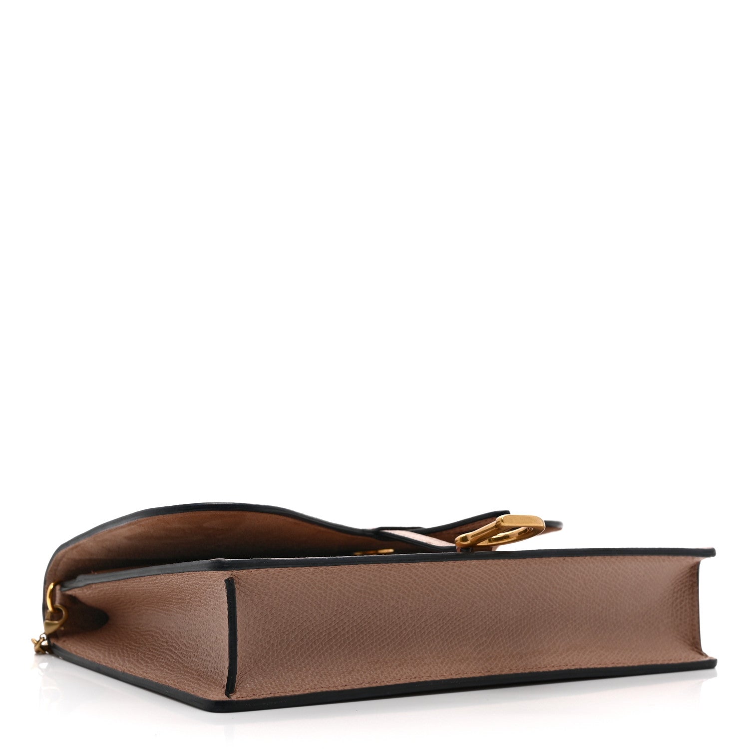 Christian Dior Grained Calfskin Saddle Chain Pouch Blush