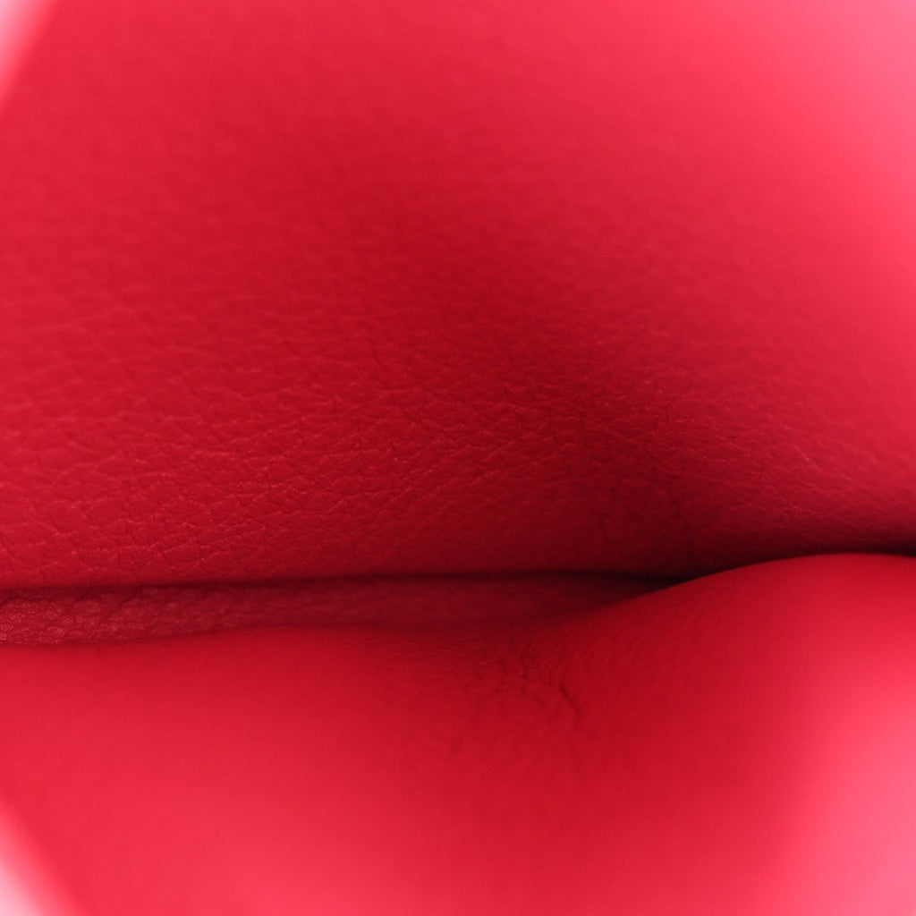 Louis Vuitton Calfskin Lockme Card Holder Hot Pink