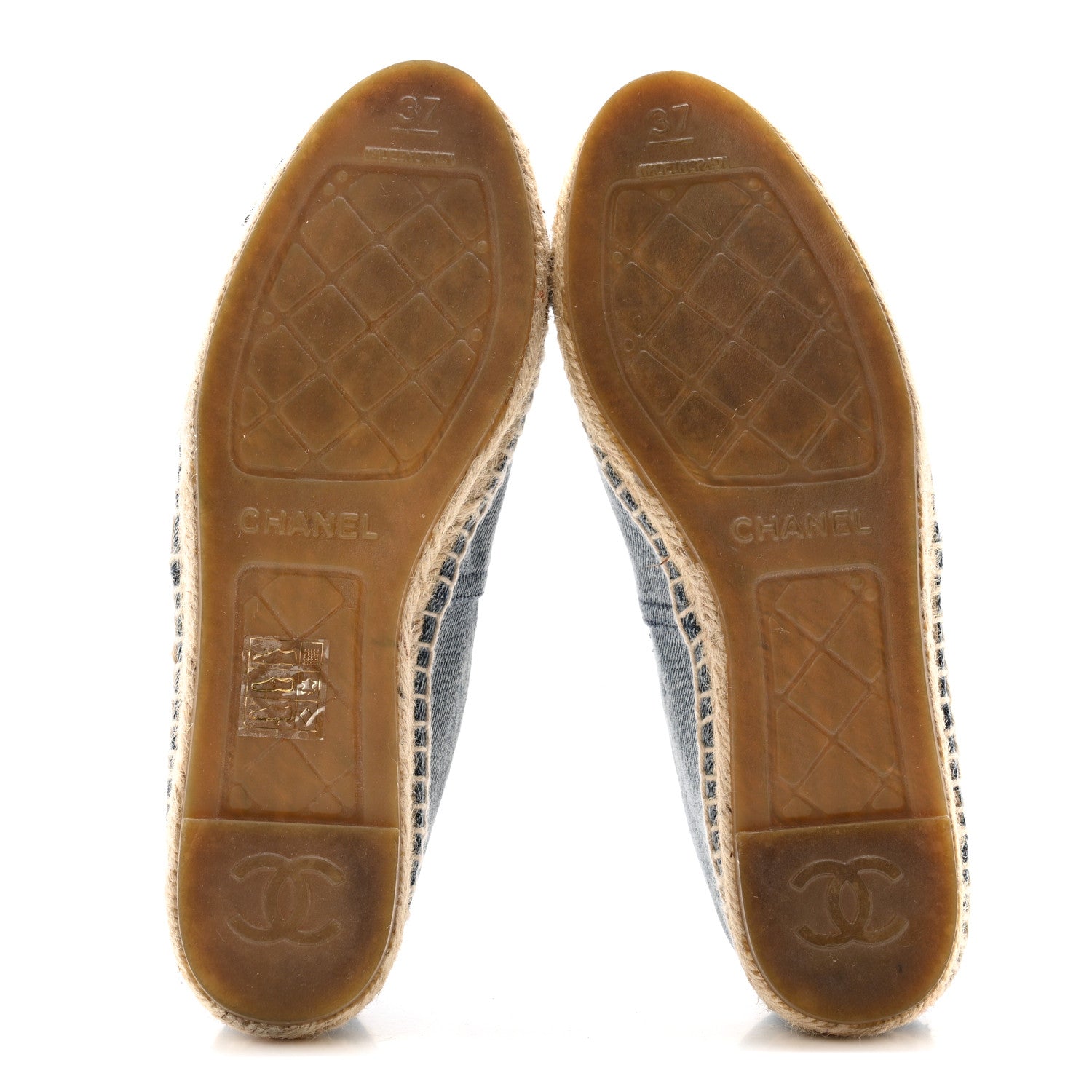 Denim CC Espadrilles 37 Blue Black