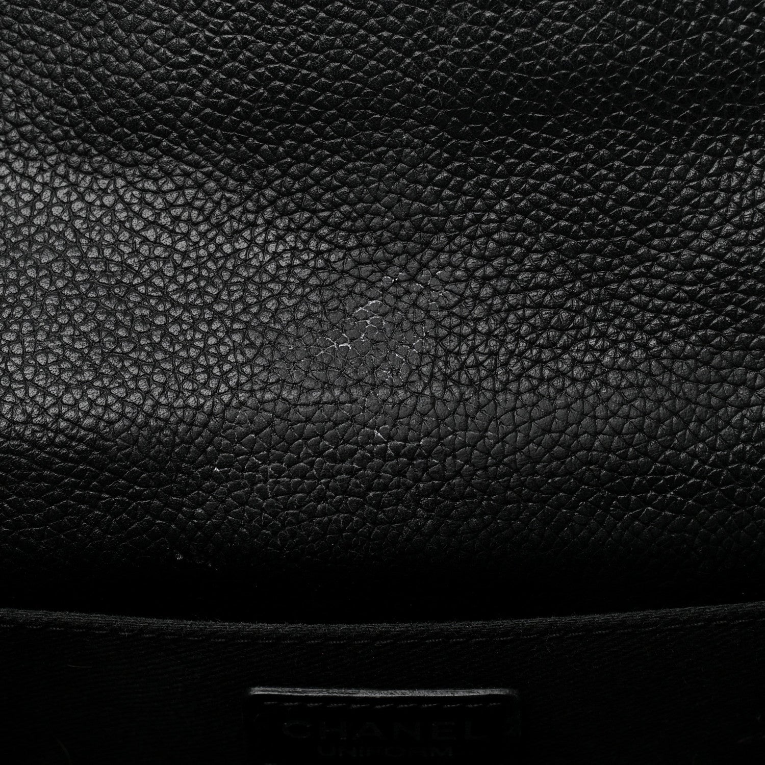 Chanel Grained Calfskin Quilted 2.55 Reissue Flap Belt Bag Clutch Black