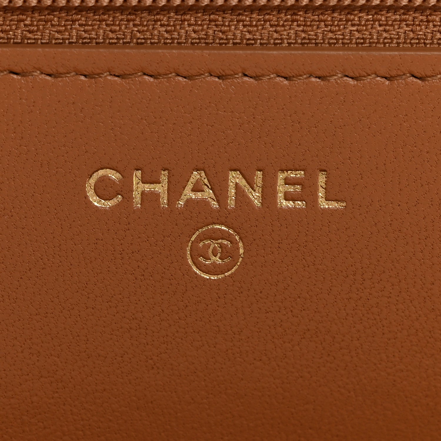 Chanel Lambskin Quilted Chanel 19 Wallet On Chain WOC Brown