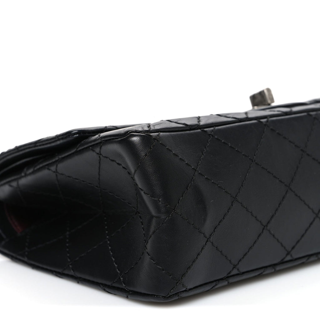 Chanel Aged Calfskin Quilted 2.55 Reissue 225 Flap Black