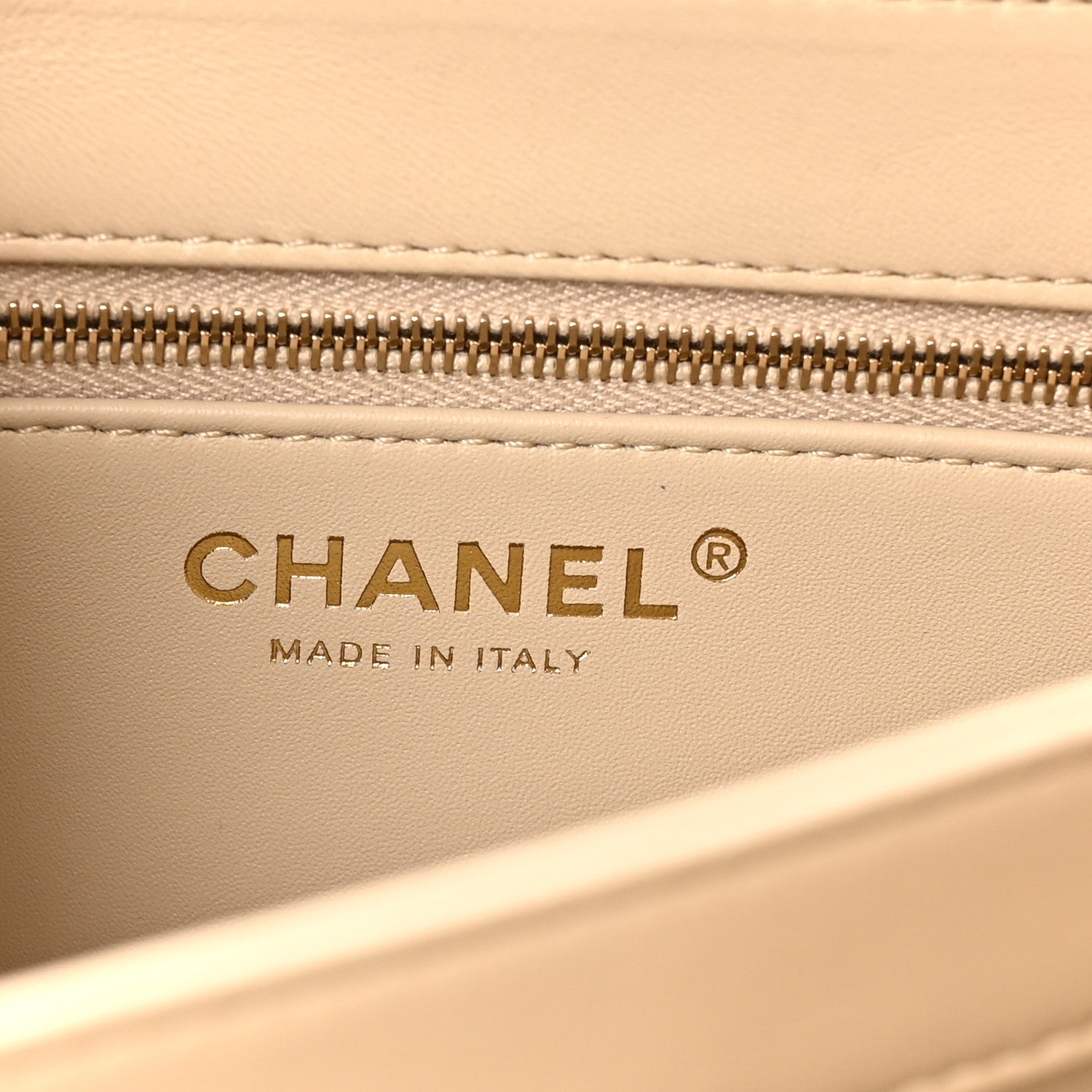 Chanel Lambskin Quilted Small Trendy CC Dual Handle Flap Bag Light Beige