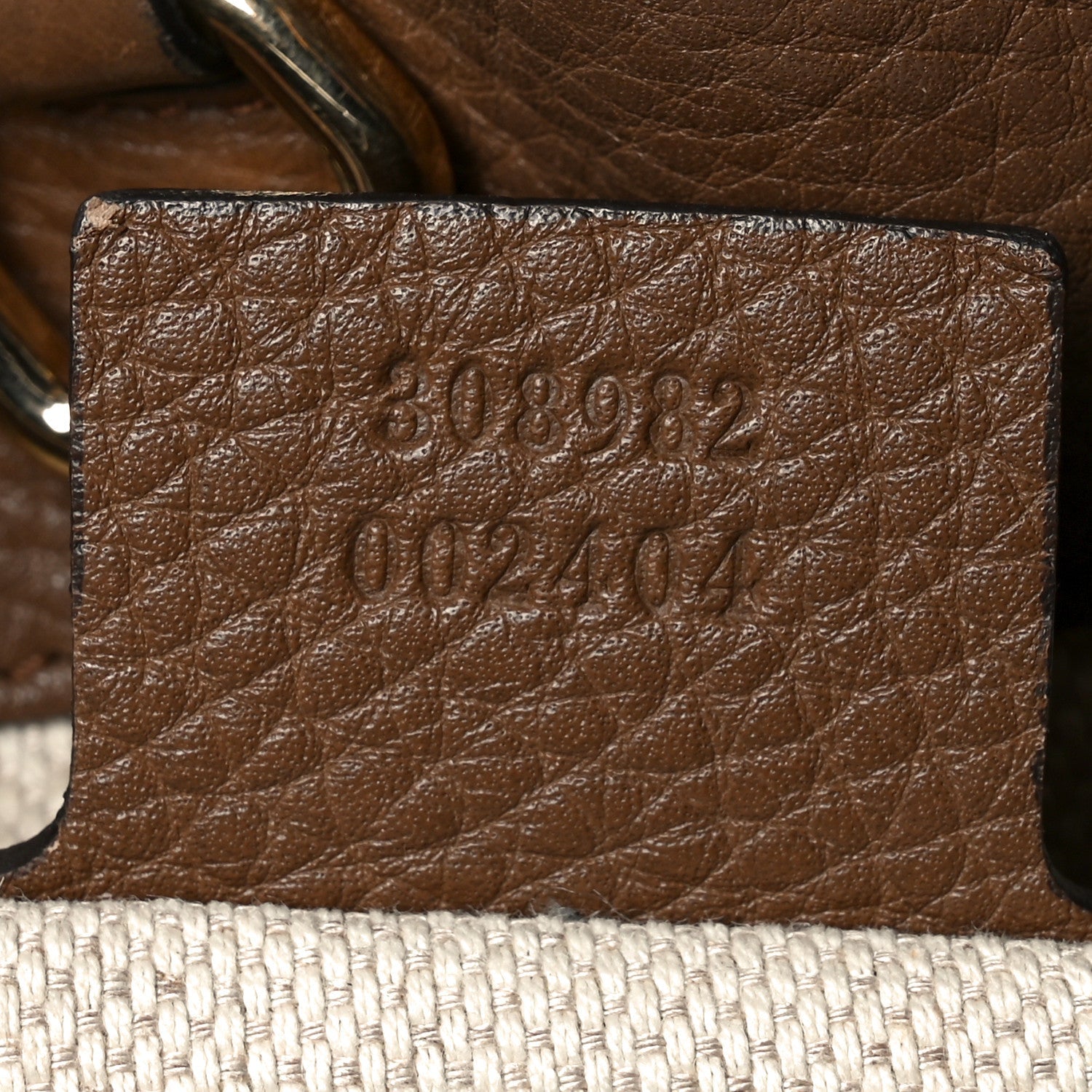 Gucci Pebbled Calfskin Medium Soho Chain Shoulder Bag Maple Brown