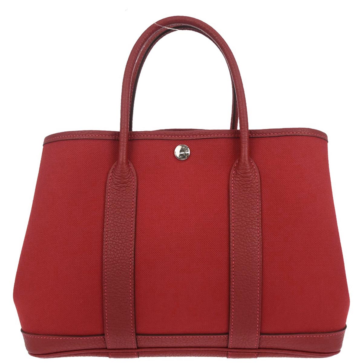 Hermes Rouge Grenade Officier Garden Party 30 TPM Tote Handbag