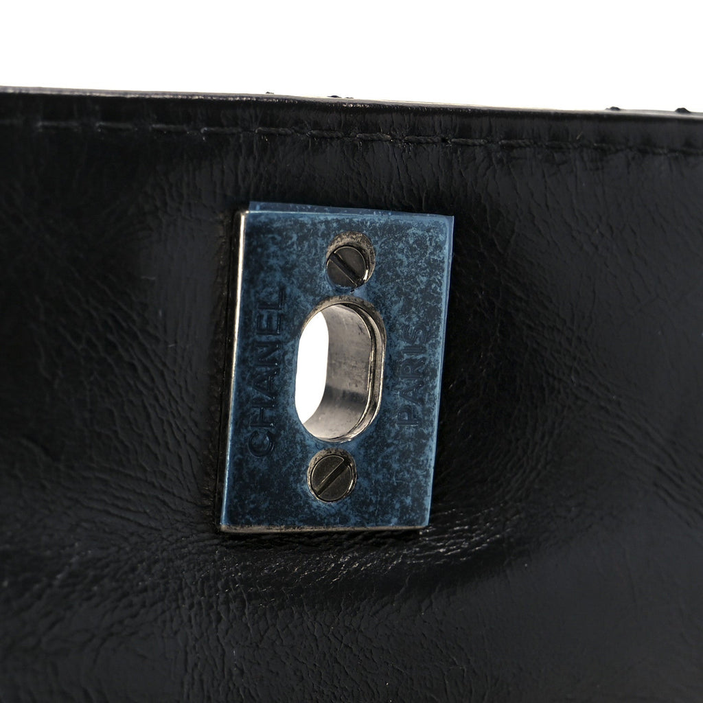 Chanel Glazed Calfskin Pilot Essentials Flap Black