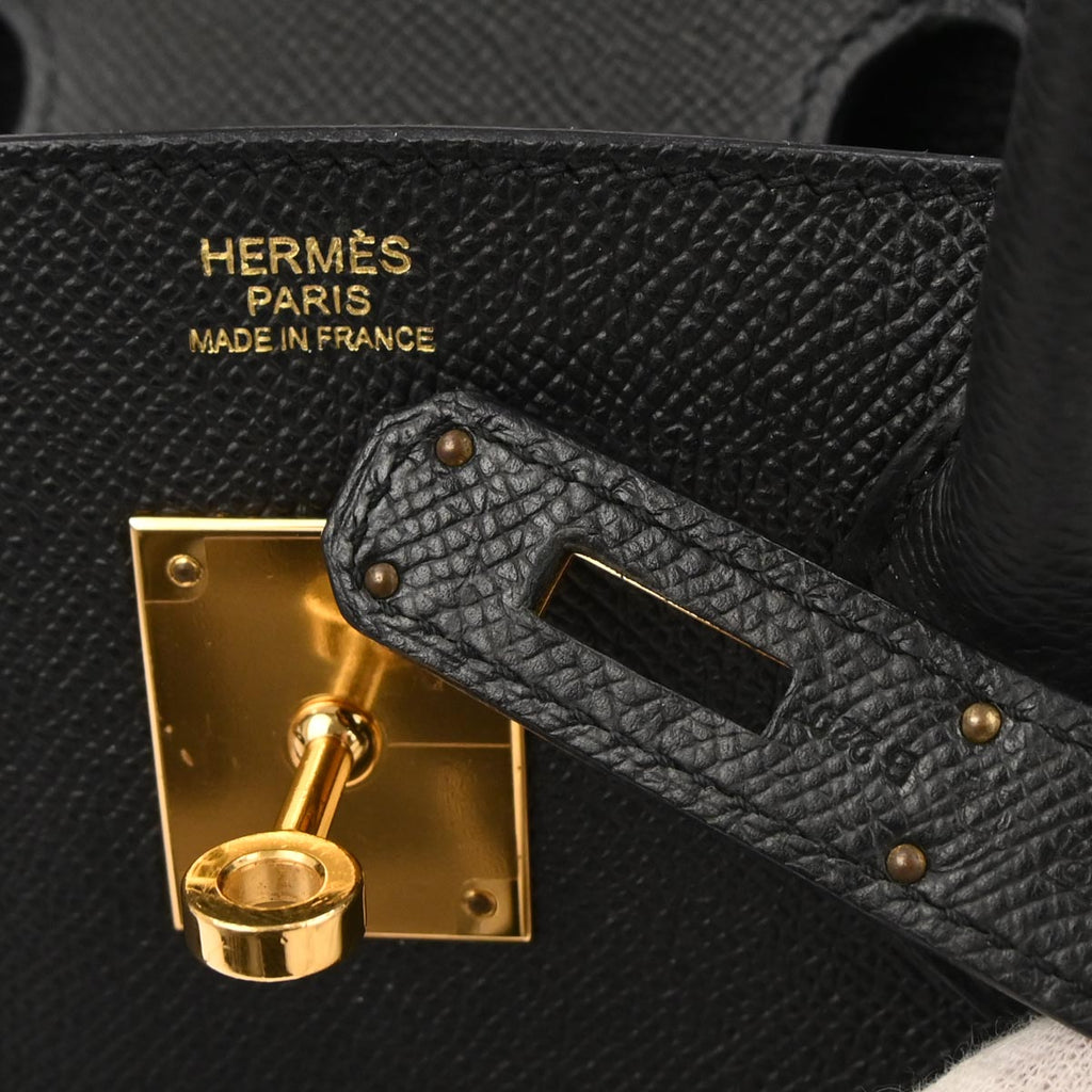 Hermes Black Epsom Birkin 30 Handbag