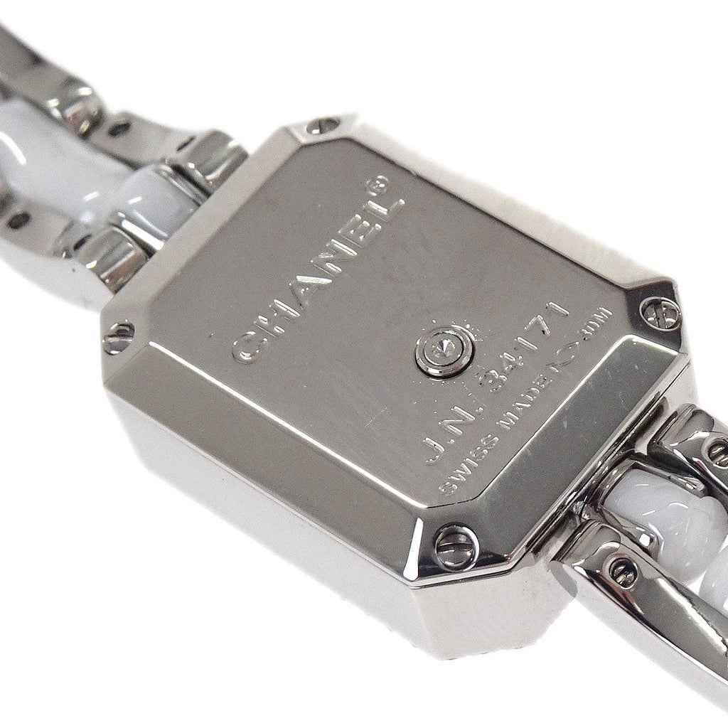 Chanel Premiere H2132 Quartz Watch Ceramic SS Diamond