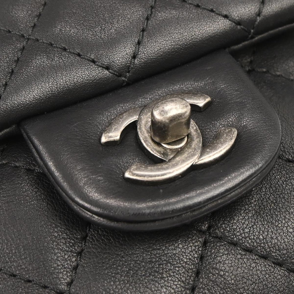 Chanel 2015-2016 Black Lambskin Backpack