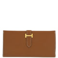 Hermes Gold Epsom Bearn Bifold Long Wallet