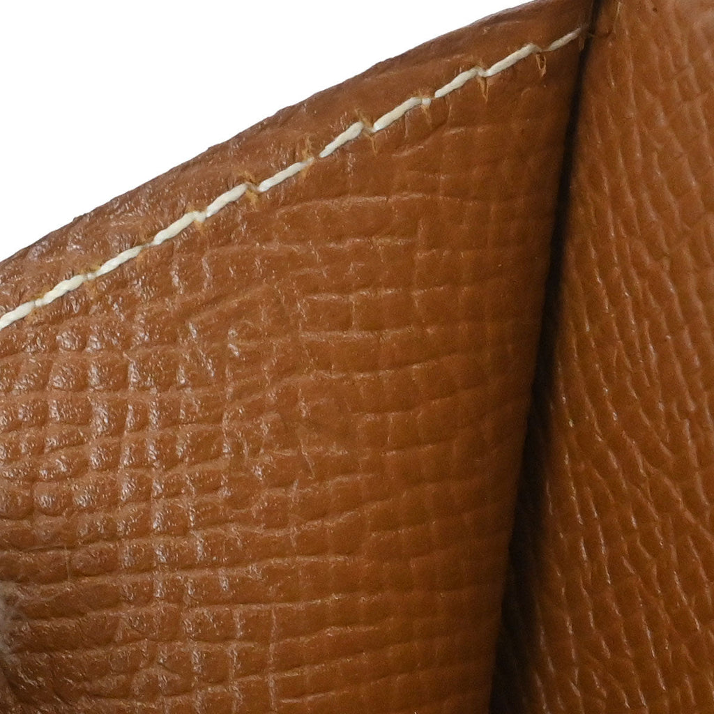 Hermes Gold Epsom Bearn Bifold Long Wallet