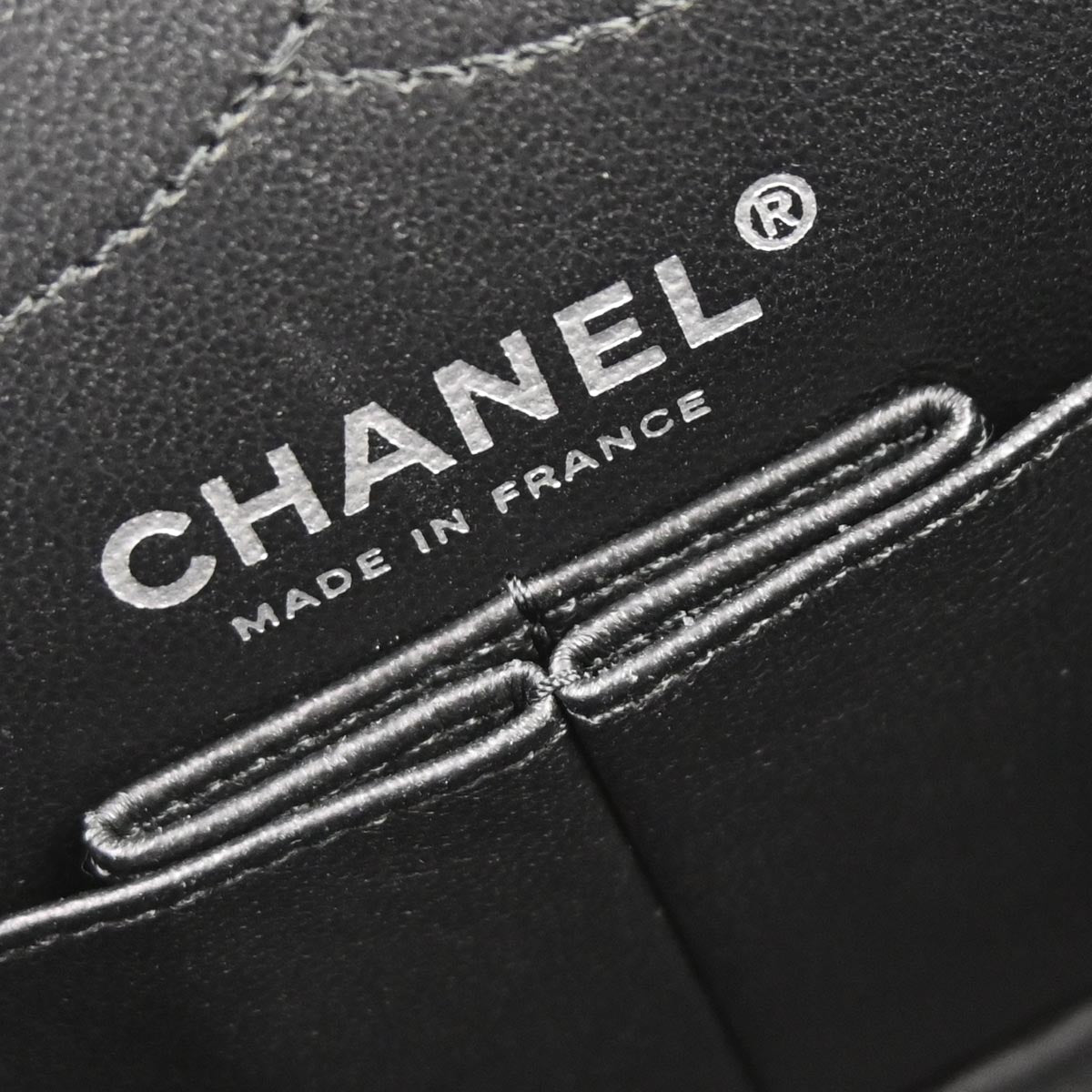 Chanel 2012 Black Calfskin Icon 2.55 Medium Classic Double Flap Shoulder Bag