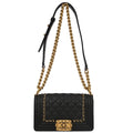 Boy Chanel 2019 Black Lambskin Small Chain Shoulder Bag
