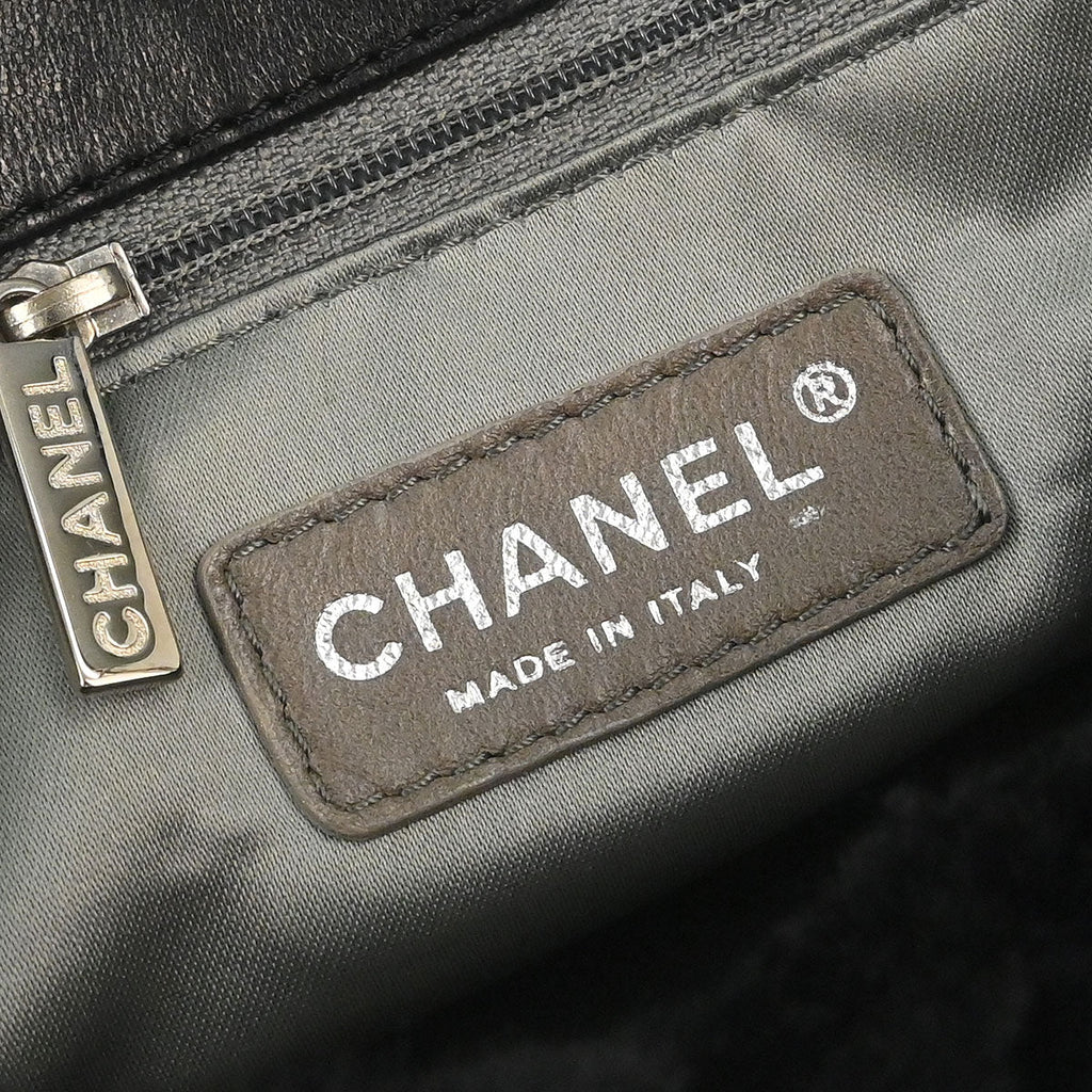 Chanel 2006-2008 Black Lapin Fur Handbag