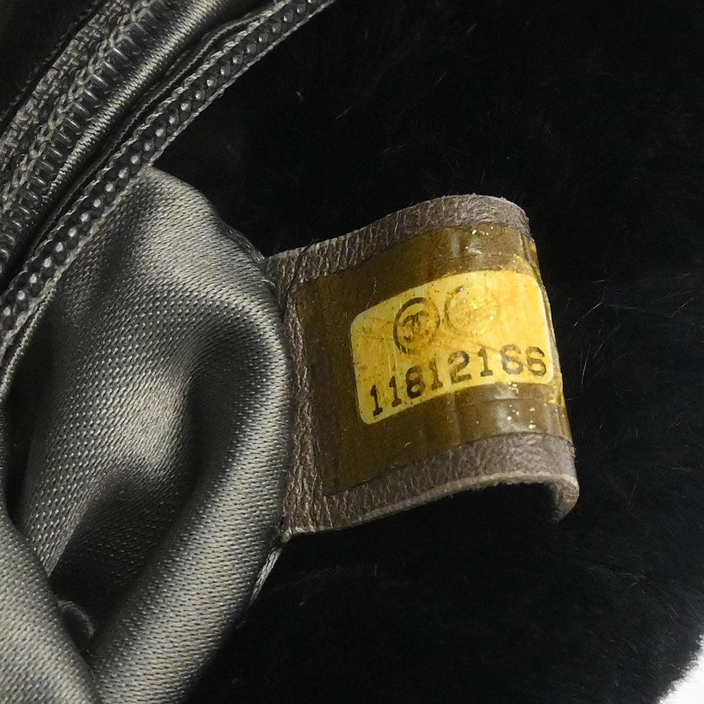 Chanel 2006-2008 Black Lapin Fur Handbag