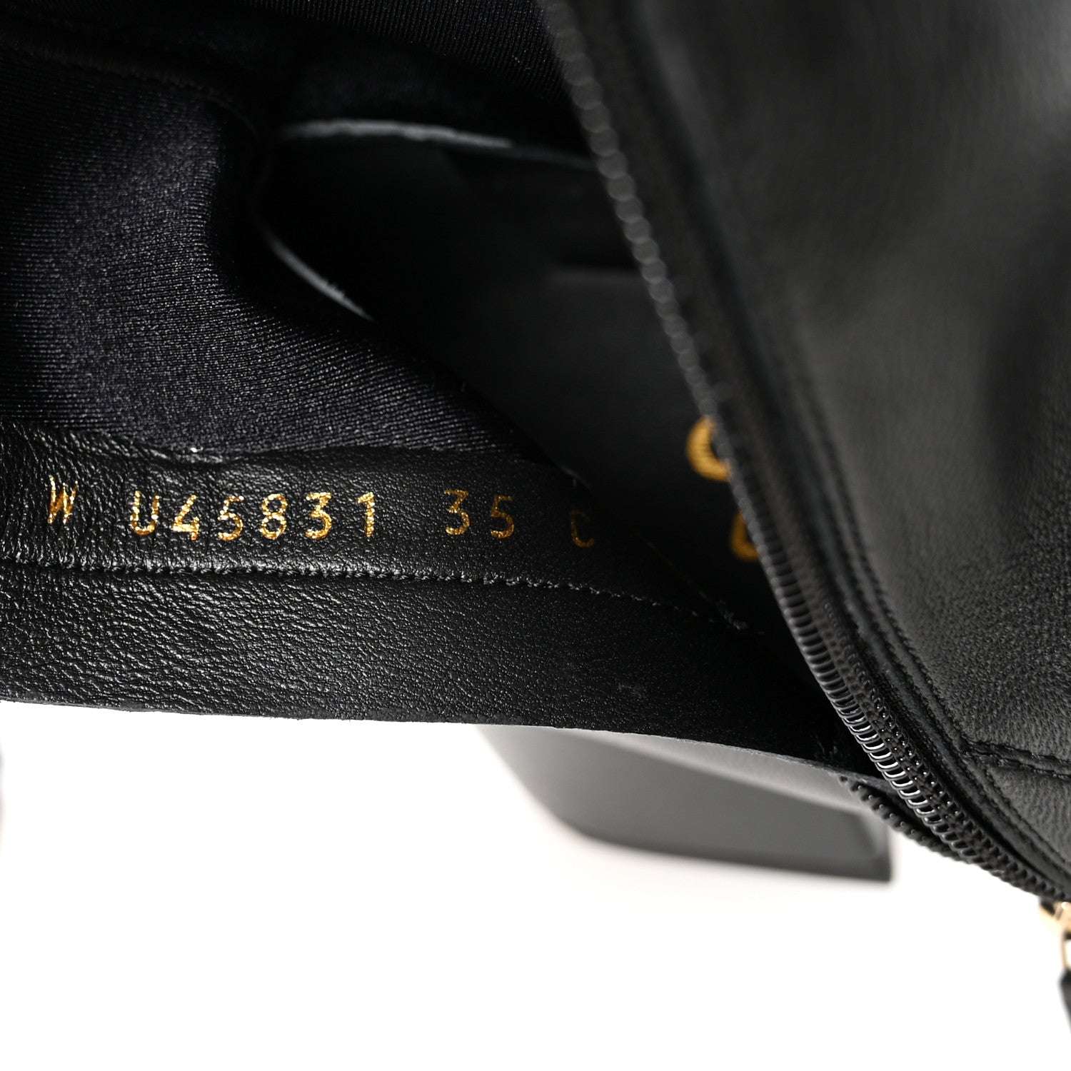 Chanel Stretch Lambskin Cap Toe CC Uniform Short Boots  35 Black