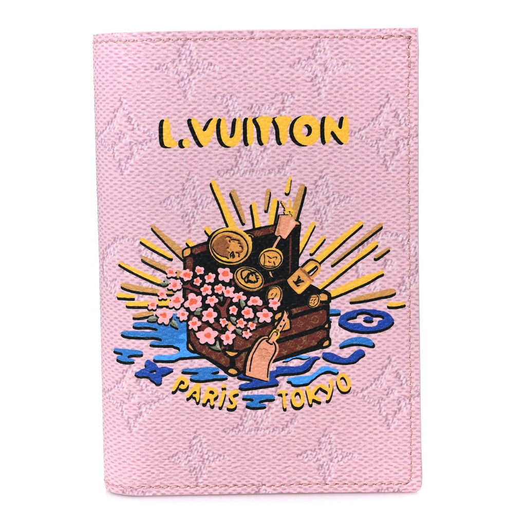 Louis Vuitton Monogram Paris Tokyo Pocket Organizer NM Pink