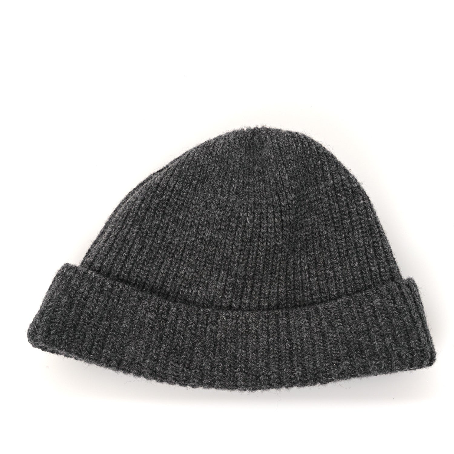 Prada Wool Cashmere Beanie Hat Grey