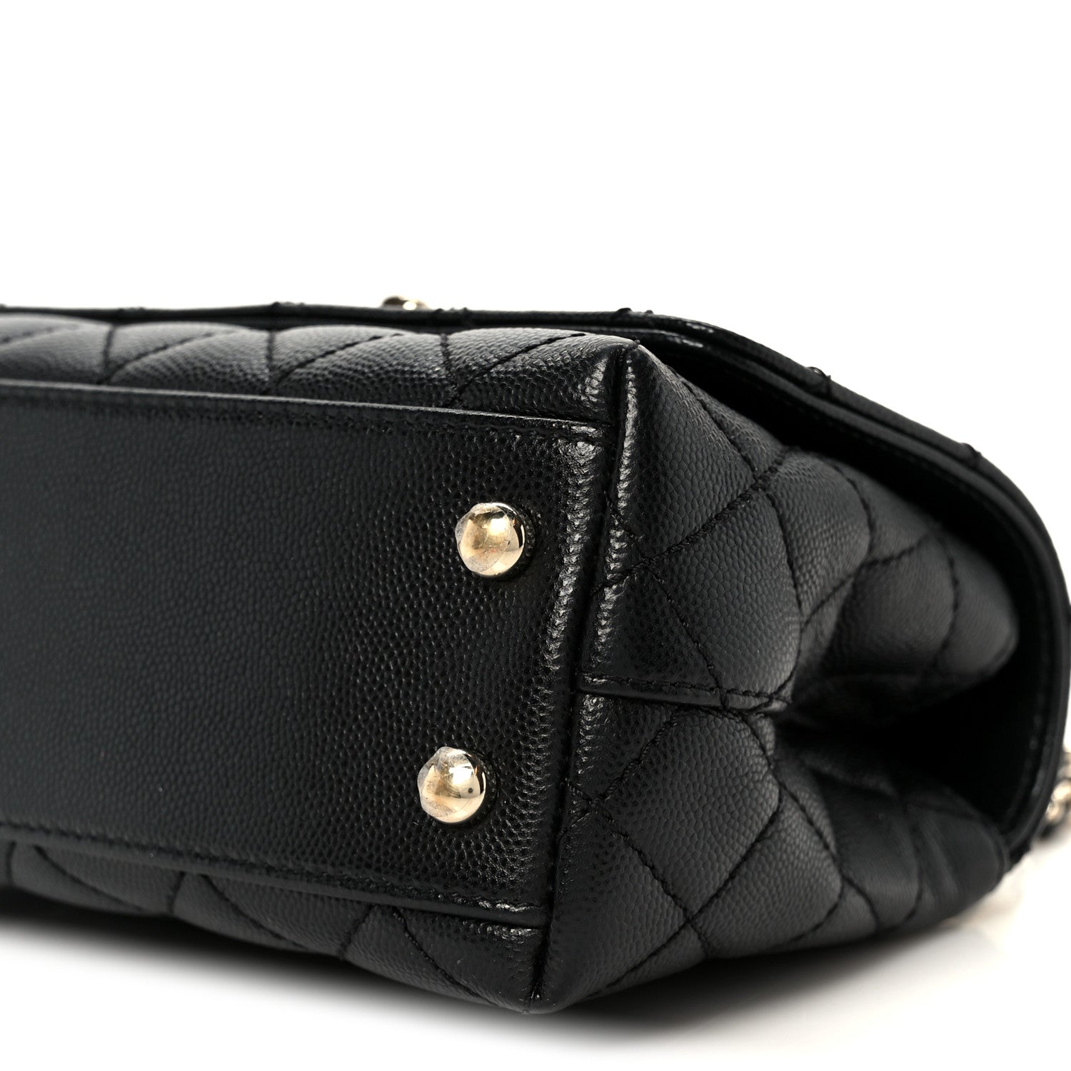 Chanel Caviar Quilted Extra Mini Coco Handle Flap Black