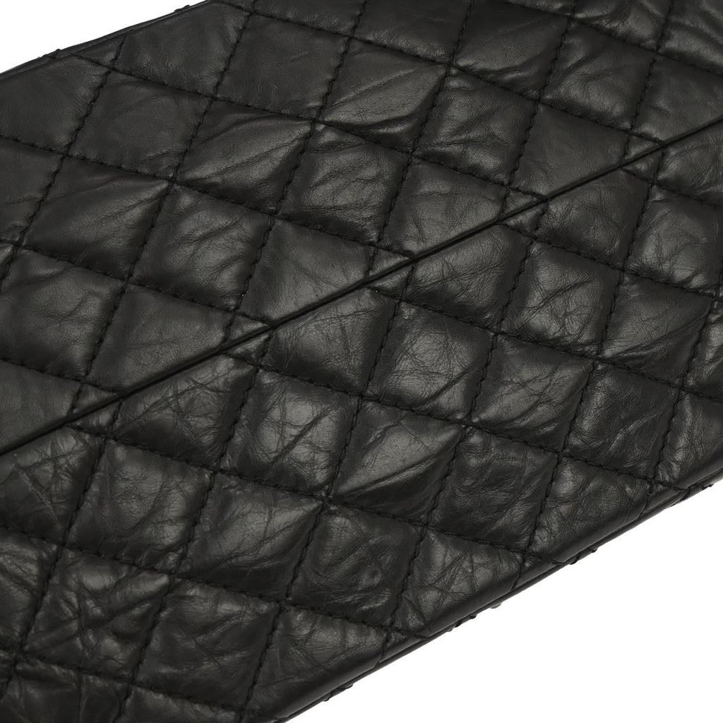 Chanel 2011 Black Calfskin Mademoiselle Lock Shoulder Bag