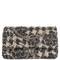 Chanel 2010-2011 Black Tweed 2.55 Medium Classic Double Flap Shoulder Bag