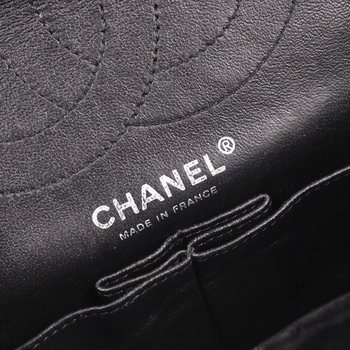 Chanel 2010-2011 Black Tweed 2.55 Medium Classic Double Flap Shoulder Bag