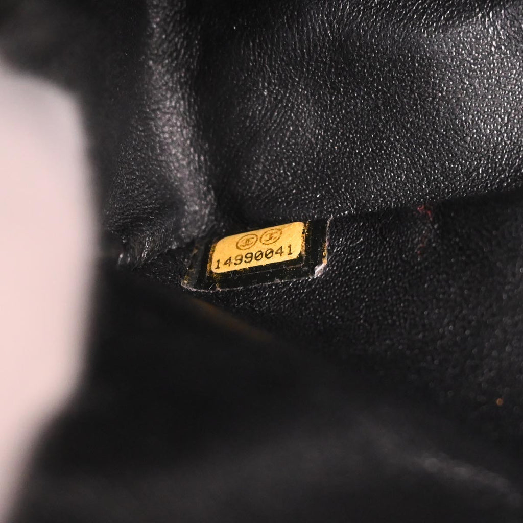 Chanel 2010-2011 Black Tweed 2.55 Medium Classic Double Flap Shoulder Bag