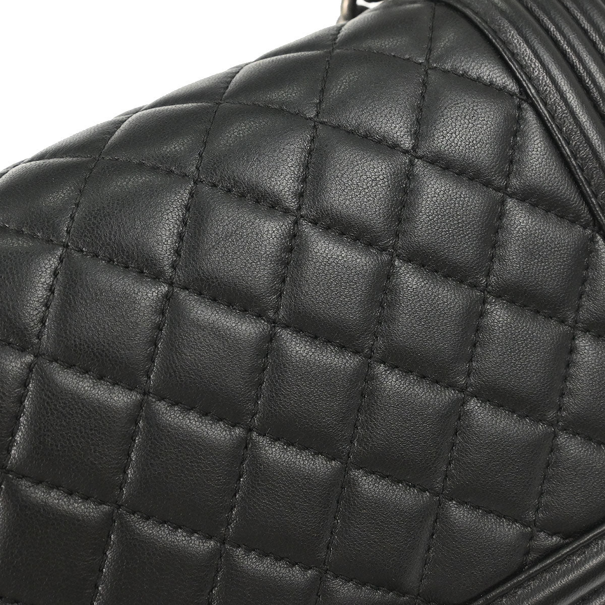 Boy Chanel 2013-2014 Black Lambskin Medium Shoulder Bag