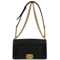 Boy Chanel 2019 Black Caviar Skin Medium Shoulder Bag
