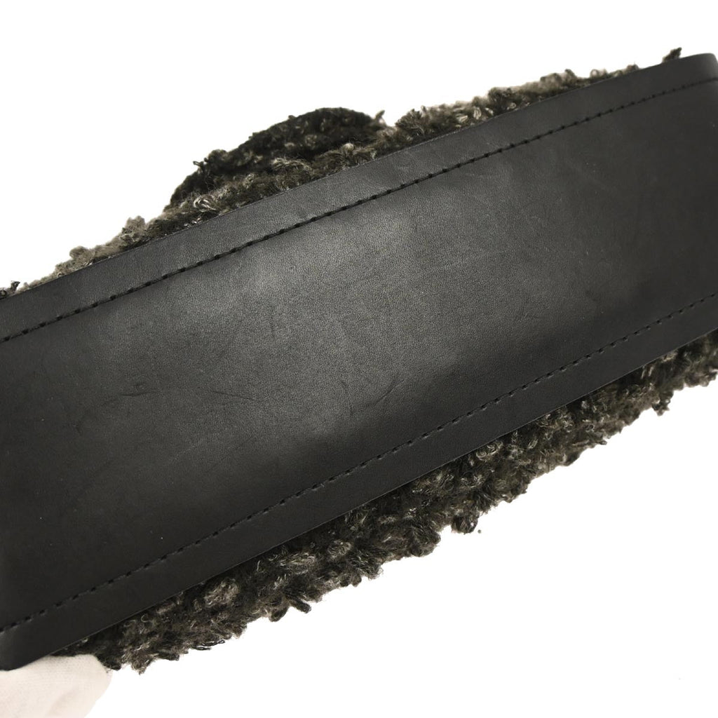 Chanel 2011 Black Tweed Jumbo 2way Shoulder Handbag