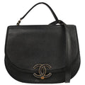 Chanel 2017-2018 Black Calfskin Coco Curve 2way Shoulder Handbag