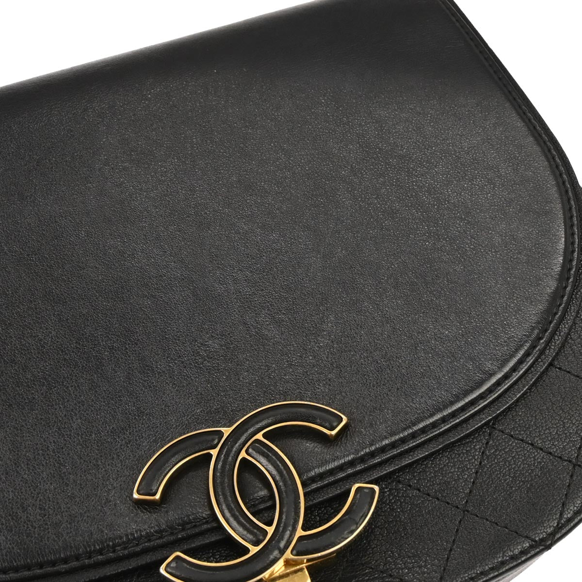 Chanel 2017-2018 Black Calfskin Coco Curve 2way Shoulder Handbag