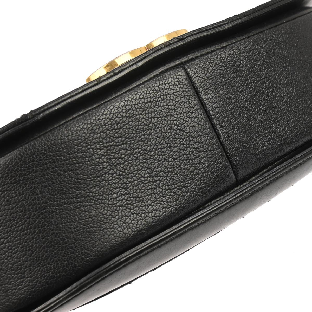 Chanel 2017-2018 Black Calfskin Coco Curve 2way Shoulder Handbag