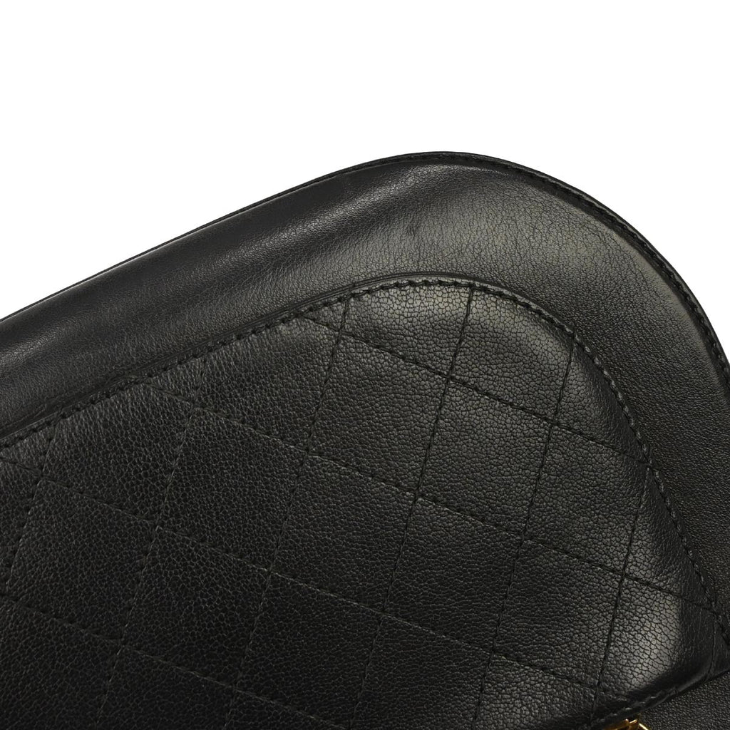Chanel 2017-2018 Black Calfskin Coco Curve 2way Shoulder Handbag