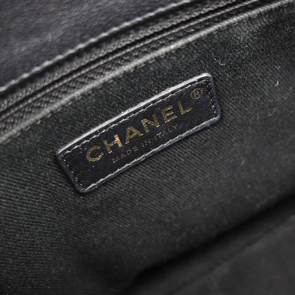 Chanel 2017-2018 Black Calfskin Coco Curve 2way Shoulder Handbag