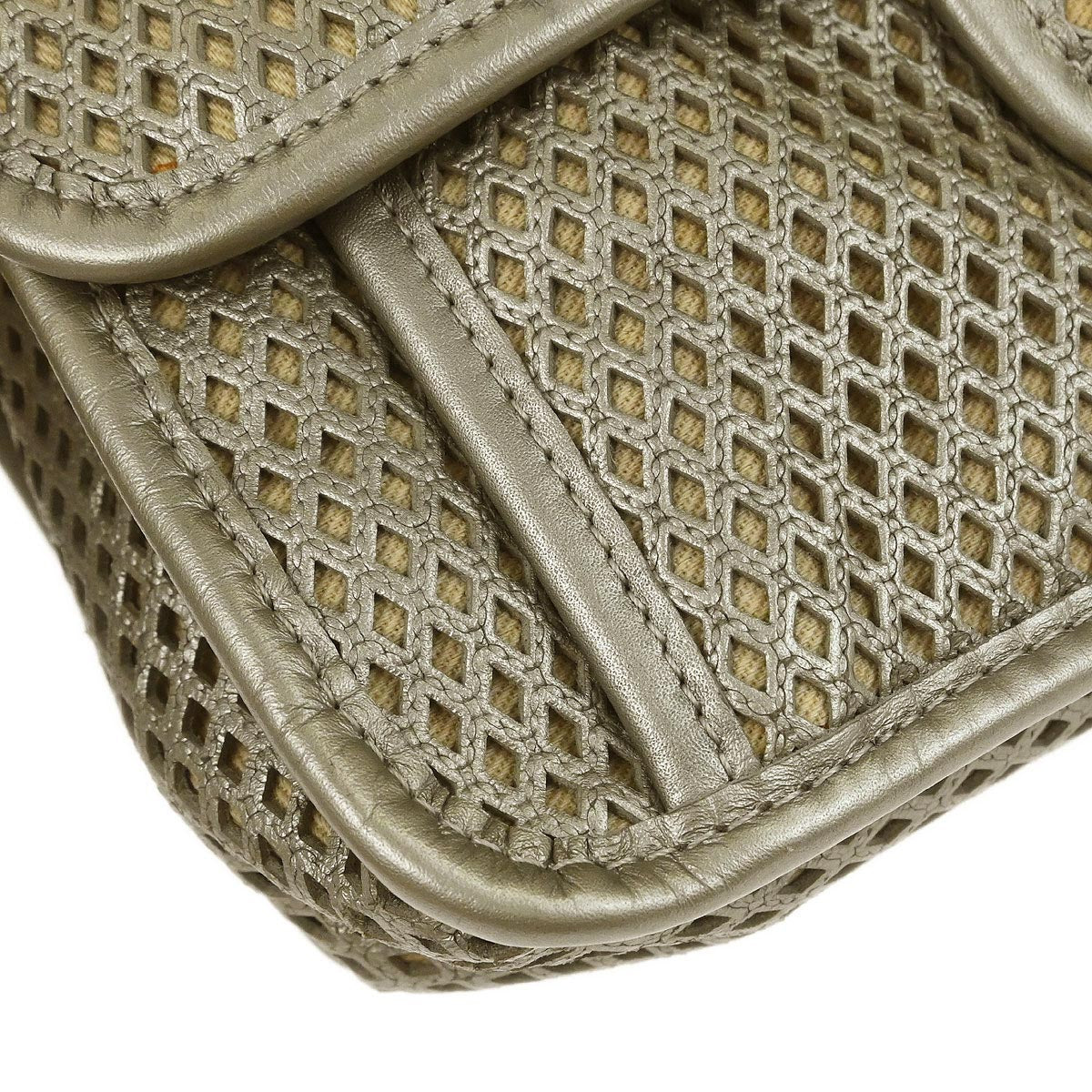 Chanel 2012-2013 Gold Perforated Calfskin French Riviera Shoulder Bag
