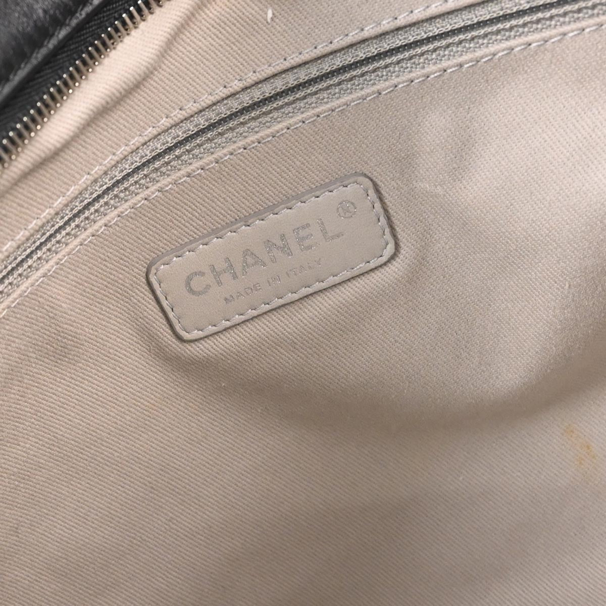 Chanel 2012 Black Lambskin Country Chic Tote Shoulder Handbag