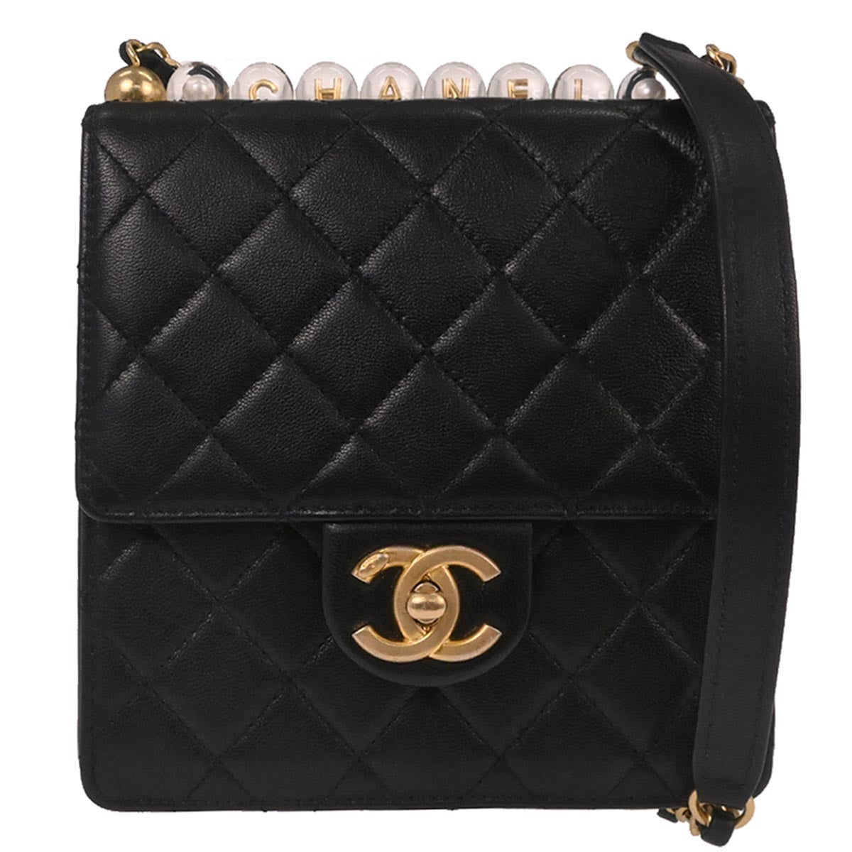 Chanel 2019 Black Lambskin Shoulder Bag