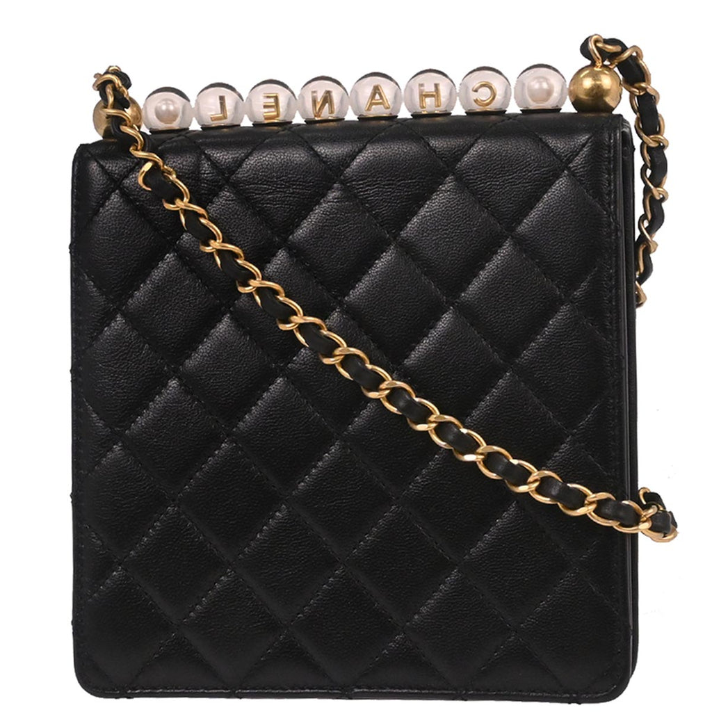 Chanel 2019 Black Lambskin Shoulder Bag