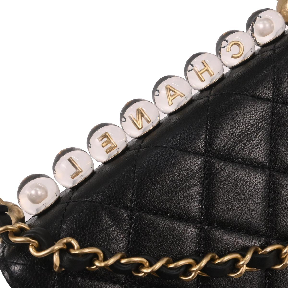 Chanel 2019 Black Lambskin Shoulder Bag
