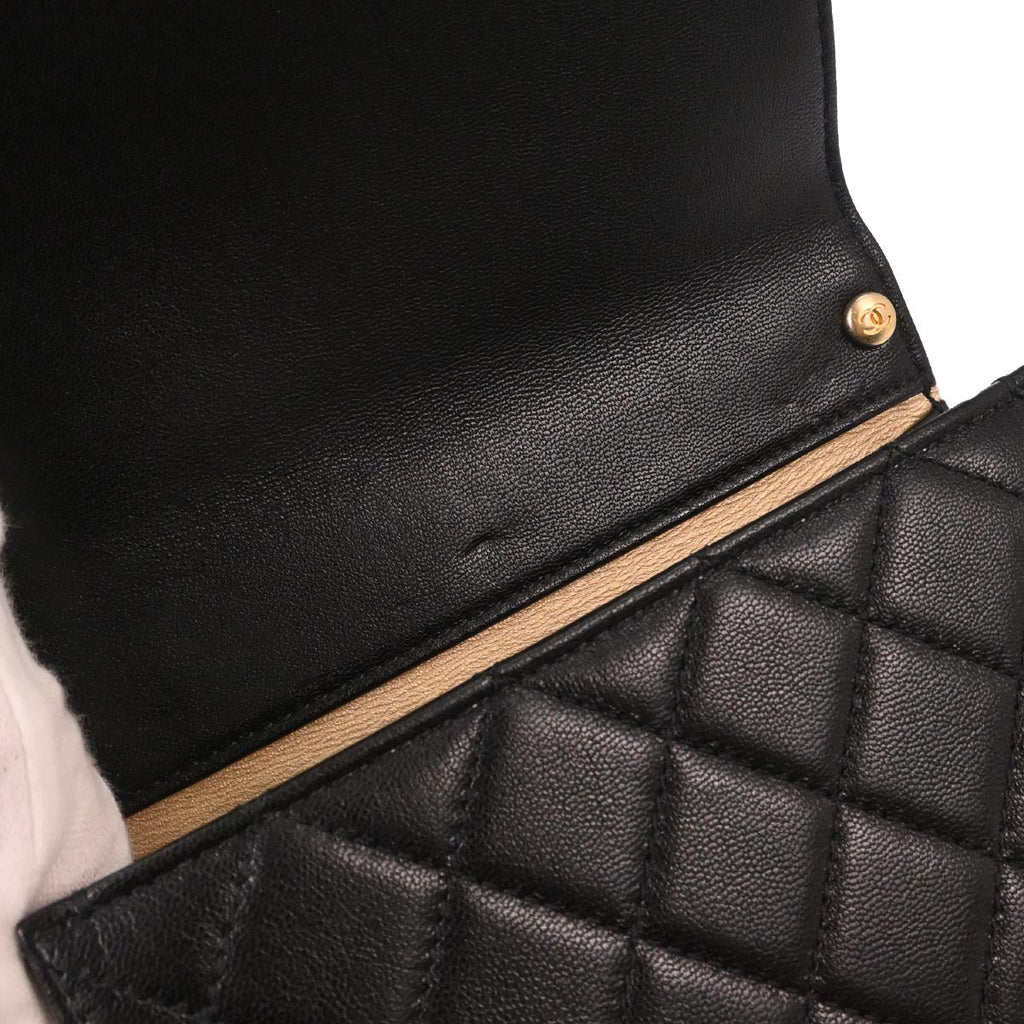 Chanel 2019 Black Lambskin Shoulder Bag