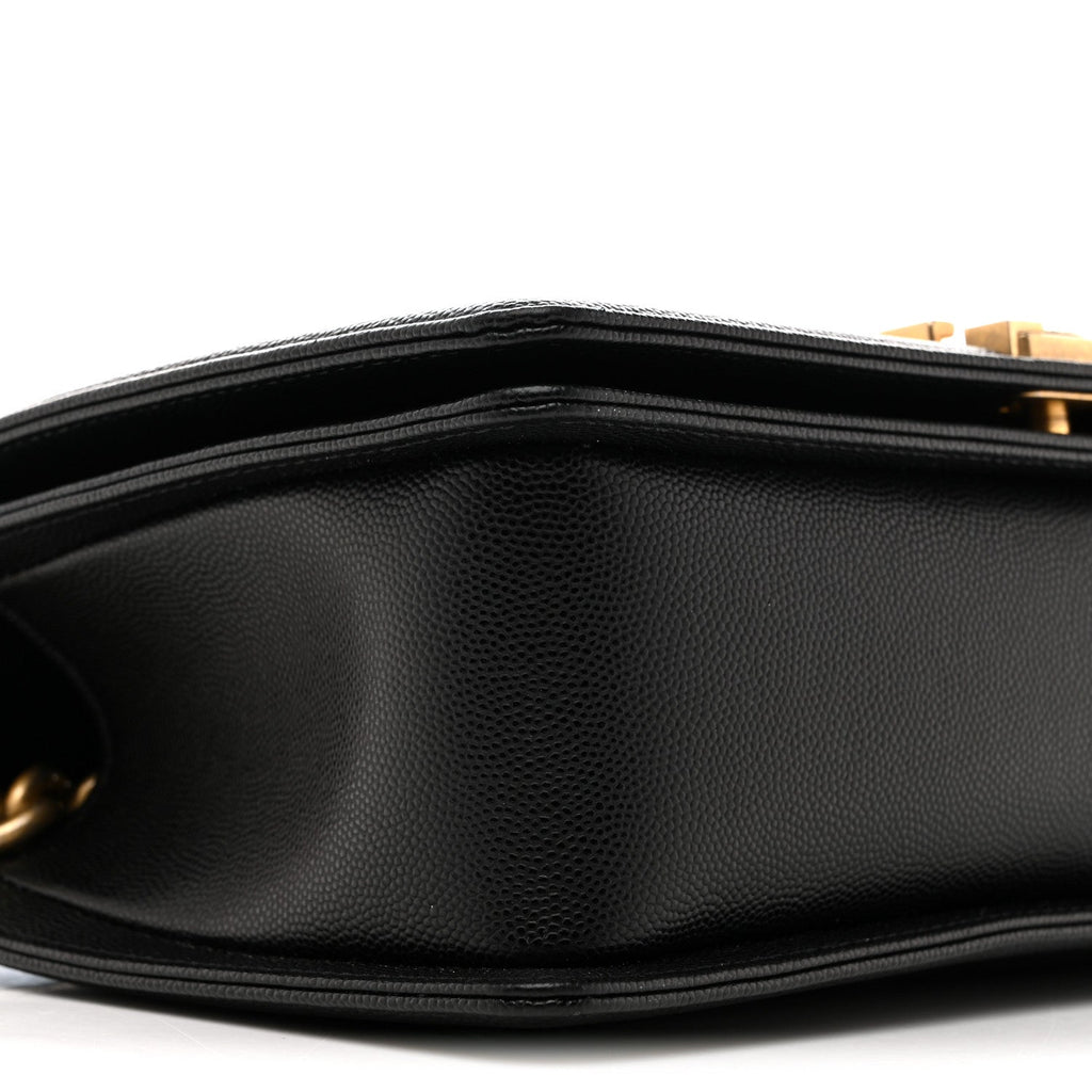 Chanel Caviar Quilted Medium Boy Flap Black