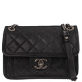 Chanel 2014-2015 Black Calfskin French Riviera Shoulder Bag