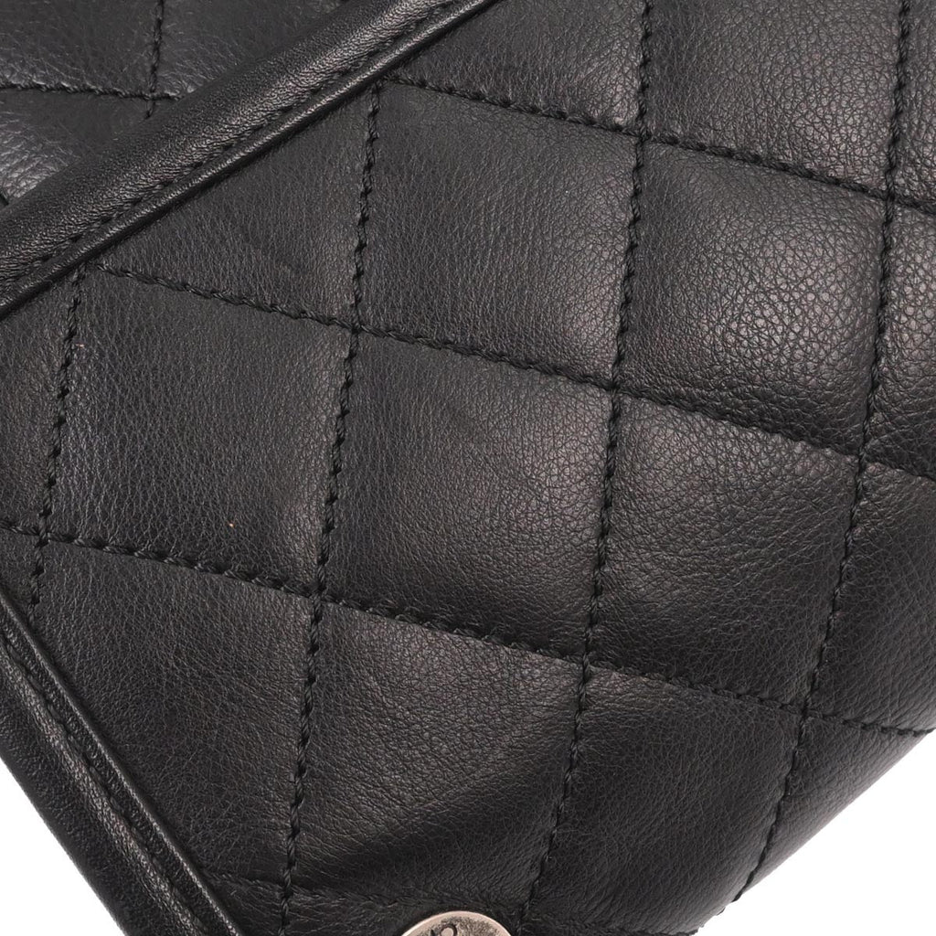Chanel 2014-2015 Black Calfskin French Riviera Shoulder Bag