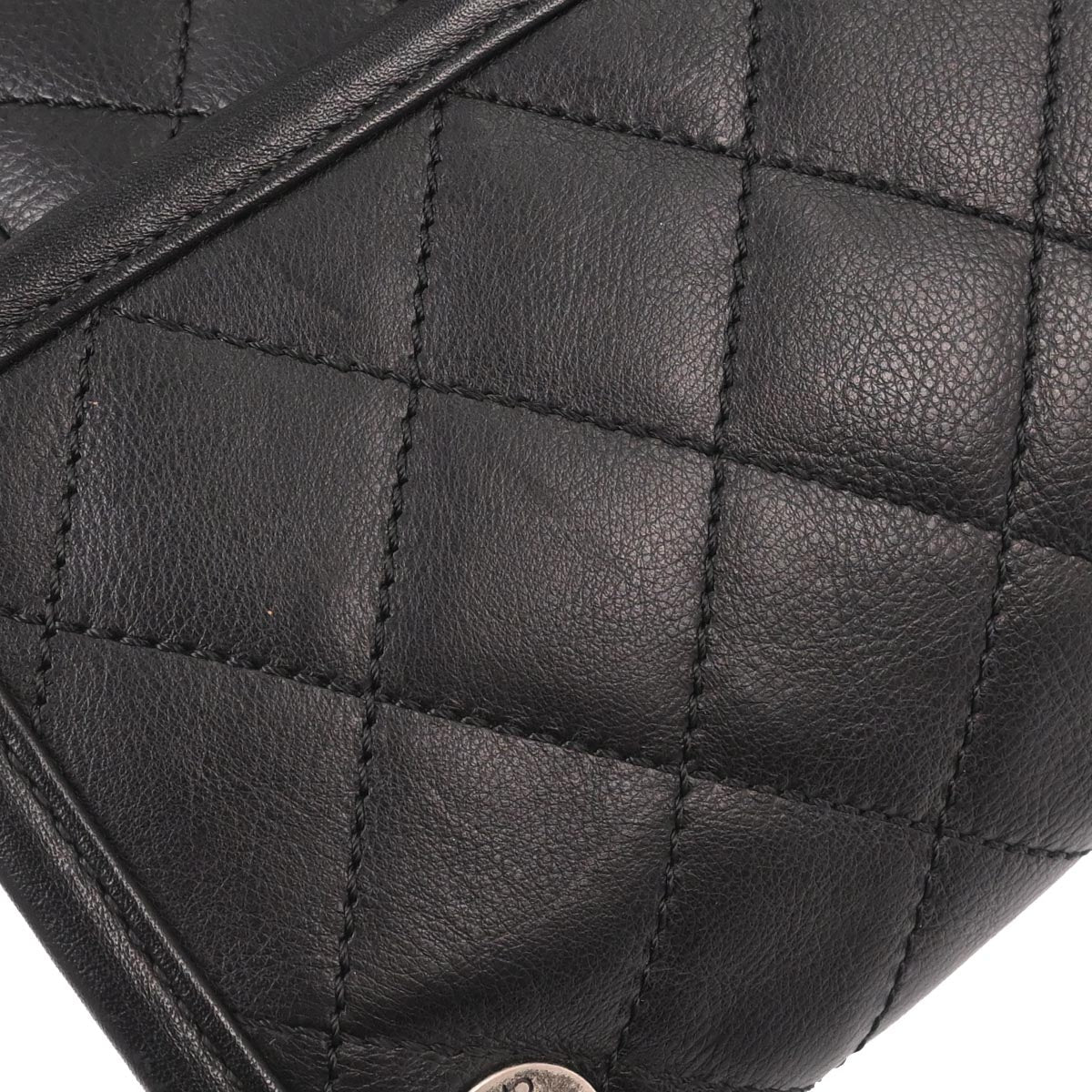 Chanel 2014-2015 Black Calfskin French Riviera Shoulder Bag