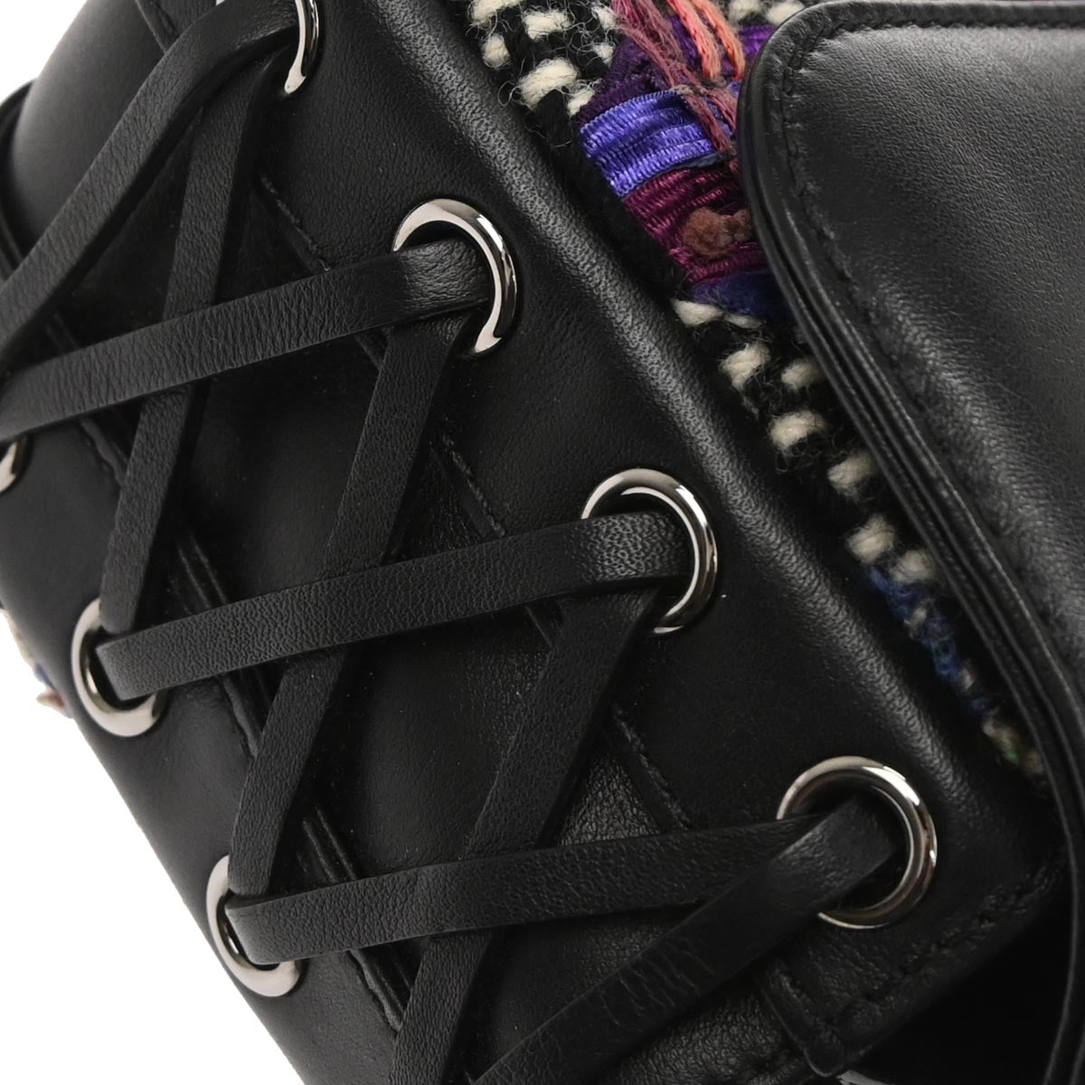 Chanel 2017 Black Tweed Lambskin Coco Corset Flap Bag Shoulder Bag