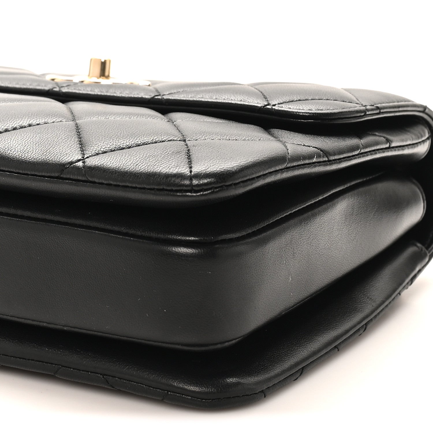 Chanel Lambskin Quilted Small Trendy CC Dual Handle Flap Bag Black
