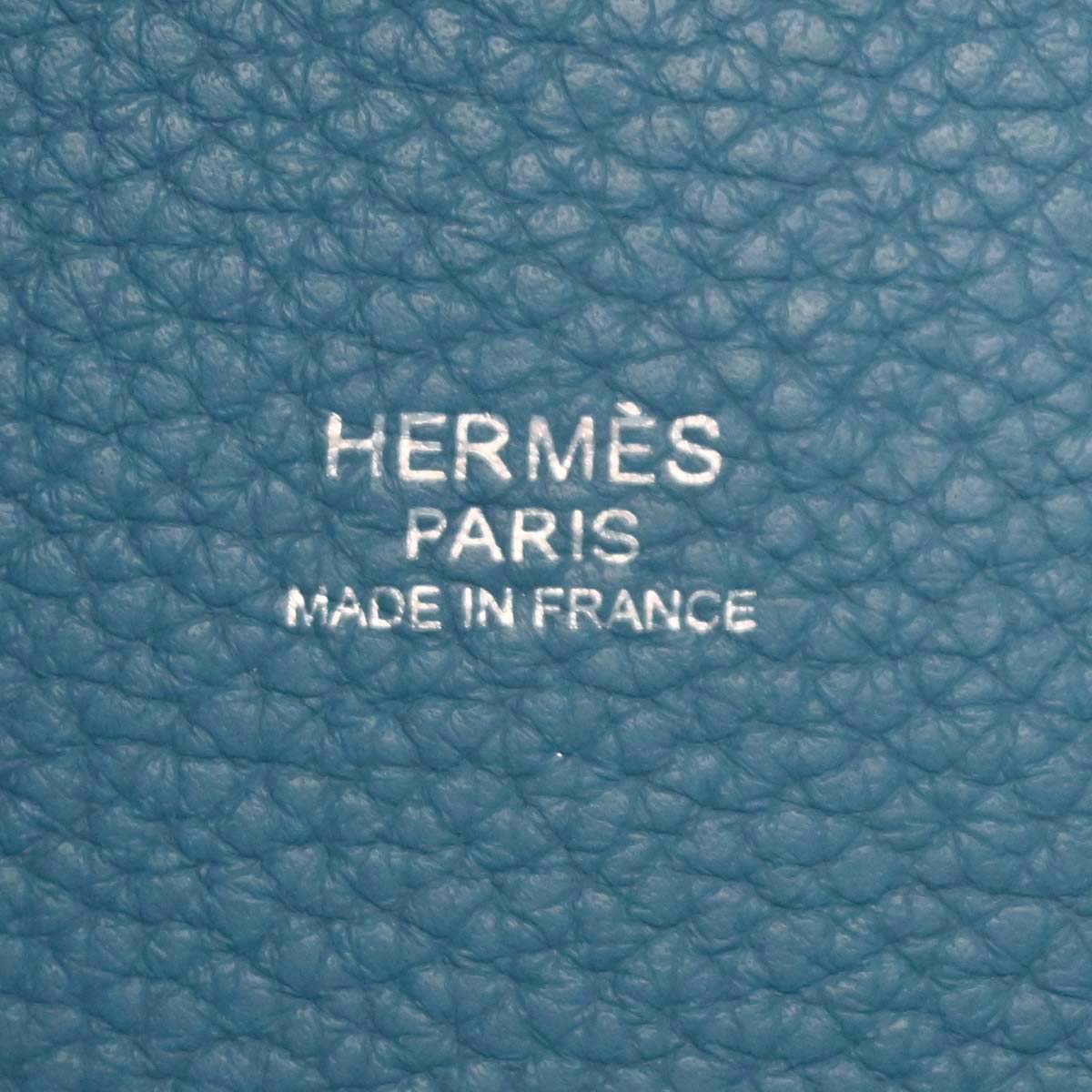 Hermes Blue Jean Taurillon Clemence Picotin Lock 18 PM Handbag